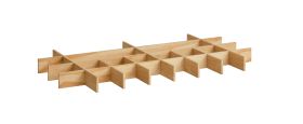 Organizer per cassetti, color rovere, 90,5 x 44,5 x 6 cm