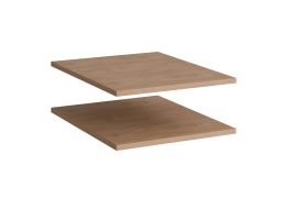 Ripiano in legno per armadio "Aarwangen", set 2 pz, color rovere Puccini, 48 x 55 x 2 cm
