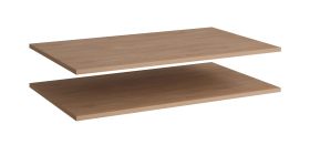 Ripiano in legno per armadio "Aarwangen", set 2 pz, color rovere Puccini, 99 x 55 x 2 cm