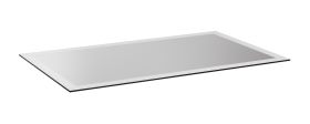 Ripiano in vetro per armadio "Aarwangen", bianco, 99 x 55 x 0,6 cm