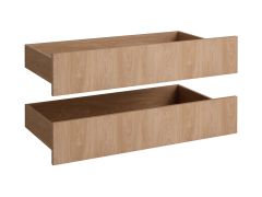 Cassettiera per armadio "Aarwangen", 2 pz, color rovere Puccini, 90,5 x 44,5 x 19 cm