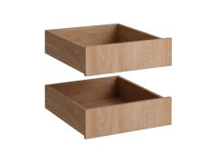 Cassetti interni per armadio "Aarwangen", 2 pz, color rovere Puccini, 39,5 x 44,5 x 12,5 cm
