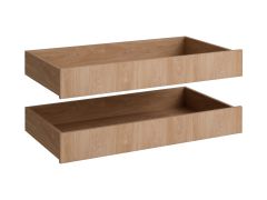 Cassetti interni per armadio "Aarwangen", 2 pz, color rovere Puccini, 91 x 44,5 x 12,5 cm