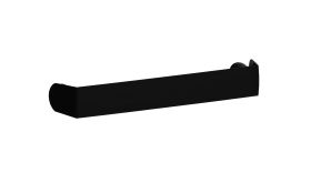 Maniglia per armadio "Aarwangen", set 2 pz, nero, 15 x 2,5 cm