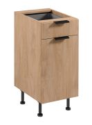 Mobile base da cucina | 1 cassetto | 1 anta | Colore: rovere Puccini | 2 scomparti | Funzione Soft-Close | 40 x 52 x 87 cm | Lavorazione di alta qualità | Piedini regolabili