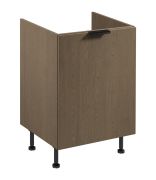 Mobile sottolavello | 1 cassetto | Colore: rovere Baltic Storm | con contenitori per la raccolta differenziata da 2 x 15 litri | Funzione Soft-Close | 60 x 52 x 87 cm | piedini regolabili