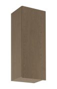 Pensile da cucina | 1 anta a battente | Colore: rovere Baltic Storm | Funzione Soft-Close | 3 scomparti | 40 x 32 x 100 cm | stretto | Apertura anta: a sinistra