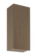 Pensile da cucina | 1 anta a battente | Colore: rovere Baltic Storm | Funzione Soft-Close | 3 scomparti | 45 x 32 x 100 cm | stretto | Apertura anta: a sinistra