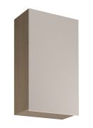 Pensile da cucina | 1 anta battente | Colore: rovere Baltic Storm / beige | Funzione Soft-Close | 3 scomparti | 60 x 32 x 100 cm | Lavorazione di alta qualità | Apertura anta: a sinistra
