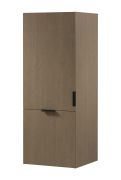 Pensile da cucina | 1 anta a battente | 1 anta a libro | funzionale ed elegante | Colore: rovere Baltic Storm | 4 scomparti | 60 x 58 x 158 cm | Maniglie in metallo | Apertura anta: a sinistra