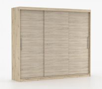 Armadio scorrevole Cevennen 17 | Rovere Artisan/Sonoma | 3 ante, 12 scomparti | 218x250x61 cm
