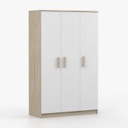 Armadio battente "Smolikas" 106 | 3 ante | 9 scomparti | rovere Sonoma/bianco | 192 x 120 x 50 cm