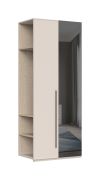 Modulo aggiuntivo per armadio / armadio con ante a battente Neiafu, colore: cashmere, dimensioni: 224 x 90 x 56