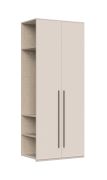 Modulo aggiuntivo per armadio battente Neiafu | Cashmere elegante | 224 x 90 x 56 cm | Soft-Close