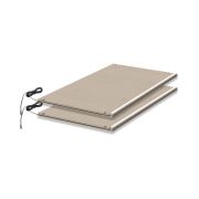 Ripiani per guardaroba Neiafu | Illuminazione LED integrata | Finitura effetto tessuto | Set 2 pezzi | 50 x 88 x 2 cm | Beige