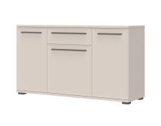 Madia Neiafu 121 | Cashmere | 85 x 150 x 46 cm | 1 cassetto, 3 ante | Piedini regolabili | Soft-Close