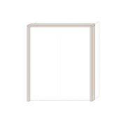 Cornice per armadio scorrevole Neiafu 91 e 92 | Colore cashmere | Stile contemporaneo
