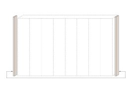 Cornice laterale per armadio battente Neiafu | Color cashmere | Altezza 226 cm | Stile moderno