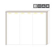 Cornice a LED per armadio scorrevole Neiafu 95/96 | Effetto cashmere | Illuminazione integrata | Stile moderno