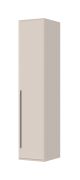 Armadio battente Neiafu 85 | Cashmere opaco | 224 x 47 x 56 cm | 1 anta, barra appendiabiti, 3 ripiani