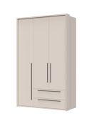 Armadio con ante battenti "Neiafu" 35 | 226 x 142 x 60 cm | 2 cassetti | 3 ante | Soft-Close | Cashmere