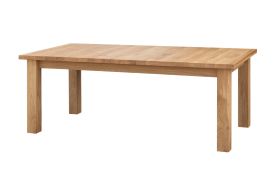Tavolo da pranzo allungabile Colmont 04 | Rovere massello oliato | 75 x 140 x 90 cm | Estensione fino a 230 cm | Piano spesso 4 cm