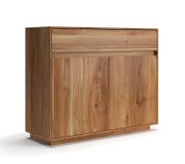 Madia "Venant" 10, rovere massello, oliato, 2 ante, 2 scomparti, 1 cassetto, funzione “push-to-open”, Sistema “Soft Close”, 104 x 40 x 85 cm