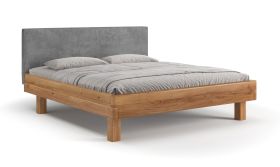 Letto matrimoniale "Venant" 03, rovere massello, oliato, 160 x 200 cm