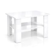 Tavolino "Polon" 2, color ninfea alba lucido, 60 x 60 x 50 cm