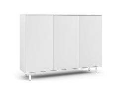 Cassettiera per armadio Zapopan 12 | 3 ante, 6 scomparti | Bianco | 98 x 150 x 40 cm | Design elegante