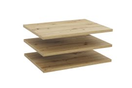 Set 3 ripiani per armadio Zapopan 21 & 28 | Finitura rovere Artisan | 42,6 x 37,8 cm | Eleganza moderna