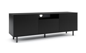 Mobile TV sospeso nero Zapopan 105 | Push-to-open | 4 scomparti | 42 x 150 x 40 cm | Materiali pregiati