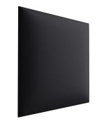 Pannelli imbottiti 30 x 30 cm | Set 10 pezzi nero | Rivestimento similpelle resistente