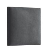 Pannelli imbottiti decorativi 30 x 30 cm | Set 10 pezzi antracite | Rivestimento velluto