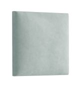 Pannelli imbottiti per pareti | Set da 10 pezzi | Verde chiaro velluto | 30 x 30 cm | Facili da pulire