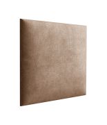 Pannelli imbottiti per pareti e panche | Set 10 pezzi | Velluto marrone | 30 x 30 cm