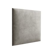 Pannelli imbottiti da rivestimento 30 x 30 cm | Set 10 pezzi | Velluto grigio | Praticità e stile