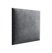 Pannelli imbottiti decorativi 30 x 30 cm | Set da 10 pezzi | Colore antracite | Rivestimento velluto