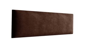 Pannelli imbottiti per tappezzeria | Set 10 pezzi | Velluto marrone scuro | 38 x 15 cm
