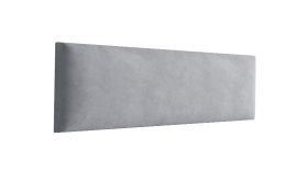 Pannelli imbottiti grigi 38 x 15 cm | Set 10 pezzi | Rivestimento velluto resistente