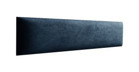 Pannelli imbottiti decorativi set 10 | Blu scuro velluto | 38 x 15 cm | Facili da pulire