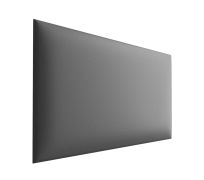 Pannelli imbottiti decorativi set 10 pezzi | Grigio moderno | Finta pelle | 38 x 30 cm