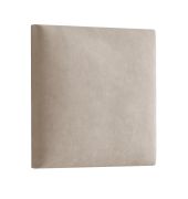 Pannelli decorativi imbottiti set 10 pezzi | Velluto marrone chiaro | 38 x 40 cm | Eleganza e comfort per pareti e panche