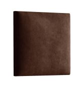 Pannelli imbottiti 38 x 40 cm | Set 10 pezzi | Velluto marrone scuro | Facili da pulire