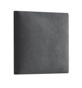 Pannelli decorativi imbottiti in velluto | Set da 10 pezzi | Colore antracite | 38 x 40 cm