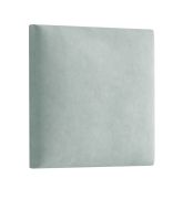 Pannelli imbottiti per tappezzeria | Set 10 pezzi | Verde chiaro velluto | 38 x 40 cm | Facili da pulire