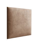 Pannelli decorativi imbottiti 38 x 40 cm | Set da 10 | Marrone vellutato | Facili da pulire
