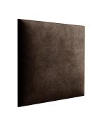 Pannelli imbottiti 38 x 40 cm | Set 10 pezzi | Marrone scuro velluto | Facili da pulire