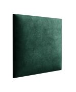 Pannelli imbottiti per tappezzeria | Set 10 pezzi | Velluto verde scuro | 38 x 40 cm