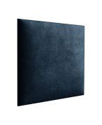 Pannelli imbottiti decorativi set 10 pezzi | Blu scuro velluto | 38 x 40 cm | Facili da pulire
